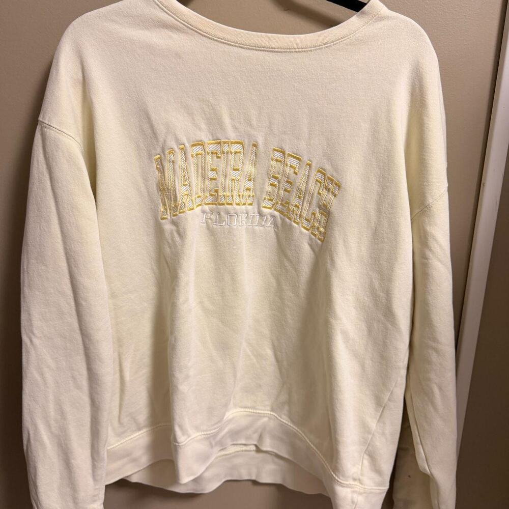 Yellow madeira beach florida sweatshirt